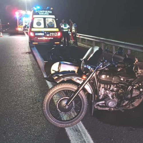 accident grav pe autostrada A1 între Deva și Sebeș: un motociclist a murit