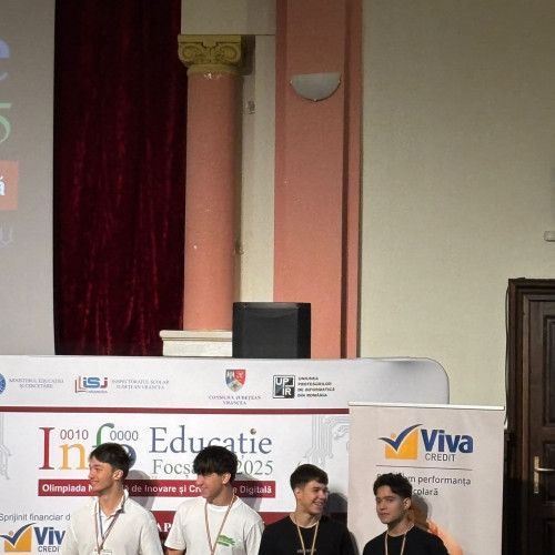 echipă de elevi gorjeni, medaliată la olimpiada de inovare digitală
