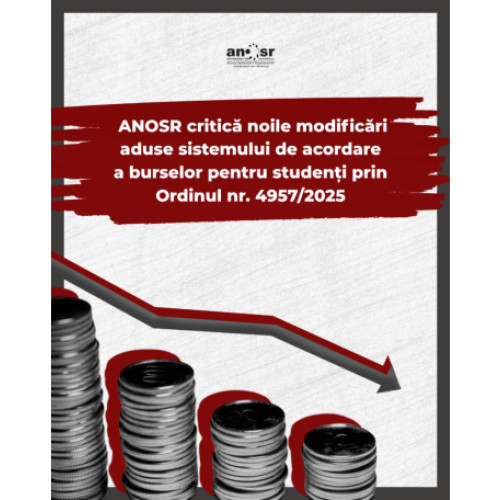 Ministrul Educației introduce restricții pentru bursele studențești, criticate de ANOSR