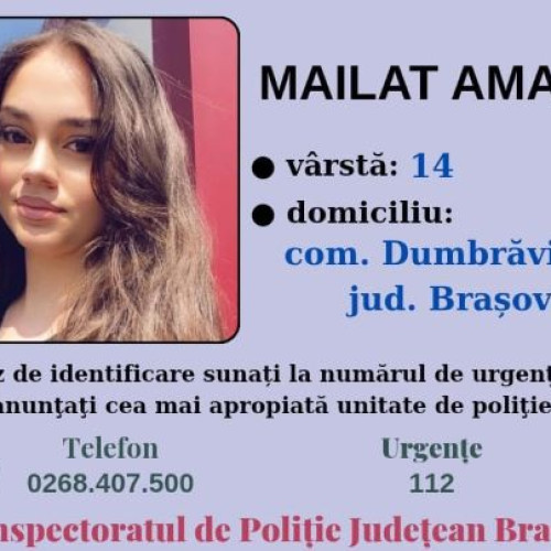 Fetiță dispărută din Dumbravița, poliția solicită ajutorul cetățenilor
