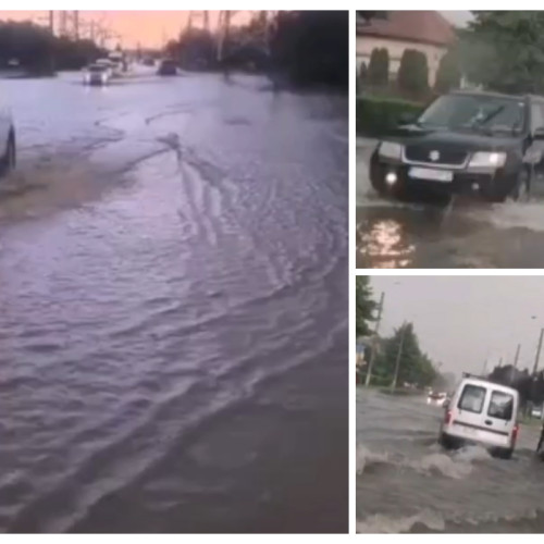 ploii torențiale transformă străzile din cluj-napoca în adevărate râuri