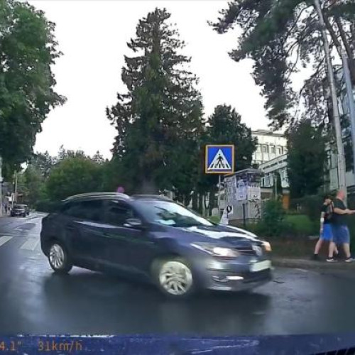 Accident în intersecția aglomerată din Cluj-Napoca