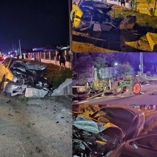 accident grav pe DN 66 la Iezureni