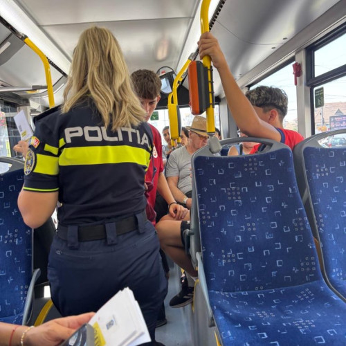 Activități de prevenție în mijloacele de transport și în stații, în Târgu Jiu