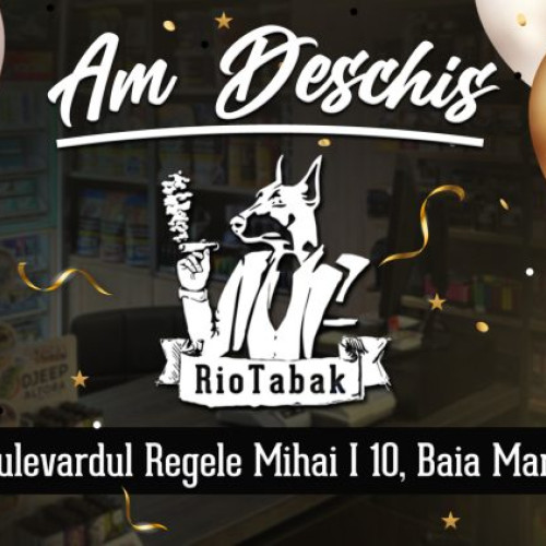 RioTabak, prima tutungerie specializată din Baia Mare, deschisă pe bulevardul Regele Mihai I