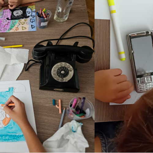 activitate pentru copii la muzeul de artă constanța: o călătorie în timp prin evoluția telefonului