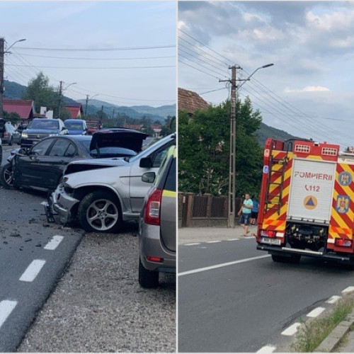 accident pe DN 64 în satul Vladesti, județul Vâlcea