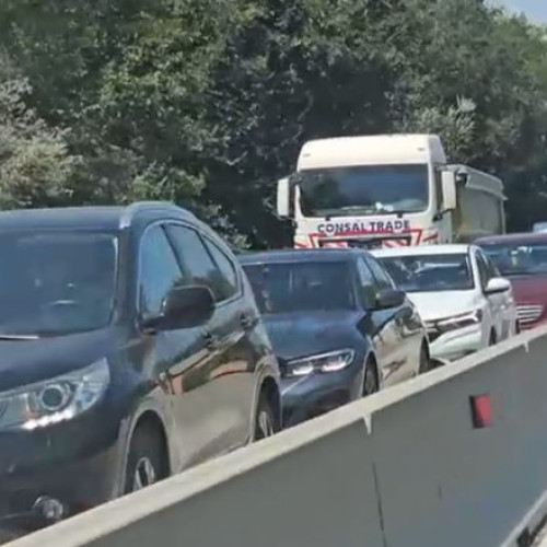 trafic aglomerat pe drumul national 39 spre sudul litoralului