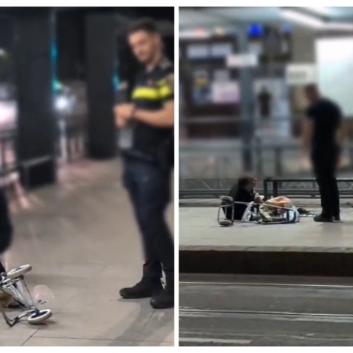 incident în gara cluj. polițiștii, acuzați de nepăsare față de un bărbat cazut pe trotuar