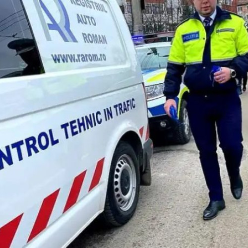 Acțiune de control a poliției în Baia Mare pentru verificarea stării tehnice a autovehiculelor
