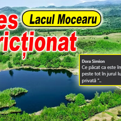 Restricții de acces la lacul Mocearu din județul Buzău