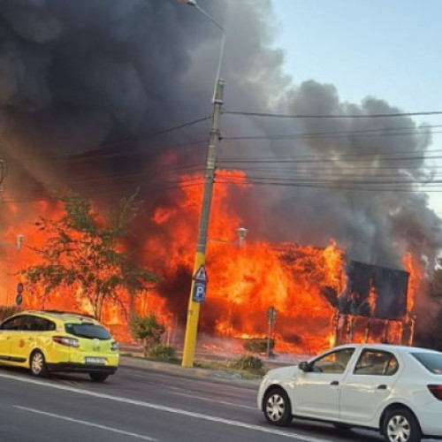 Incendiu major la fostul Club Bellagio din Mamaia