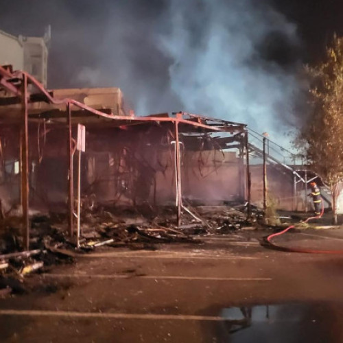 Incendiu în fostul automat din Mamaia