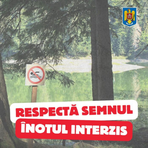 Riscurile inecului în timpul sezonului estival, avertisment de la IGSU