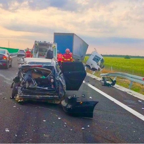 Accident grav pe drumul expres Craiova-Pitești, soldat cu trei victime