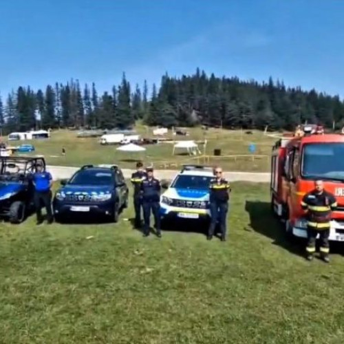 Jandarmi, polițiști și pompieri, în sistem integrat pentru securitate la evenimentul "Soveja Mountain Fun" din Vrancea