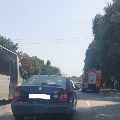 Pompieri și poliție la fața locului într-un incident