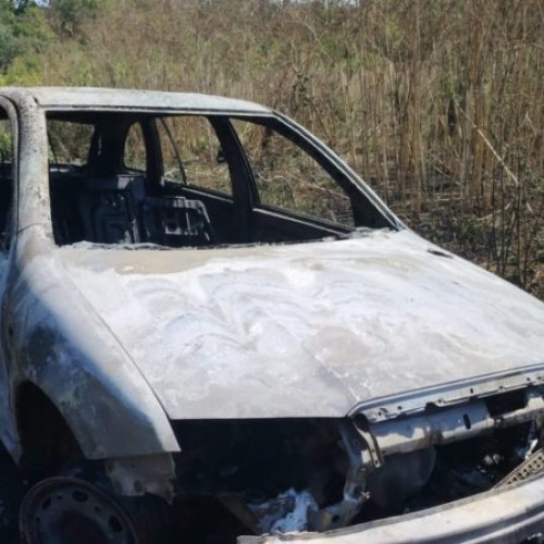 Incendiu de proporții în județul Botoșani, după ce un autoturism a fost cuprins de flăcări în apropierea unei păduri din localitatea Bălănești