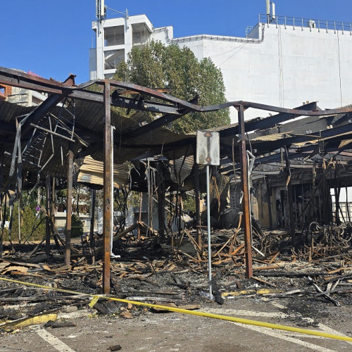Incendiu la fostul club Bellagio din Mamaia