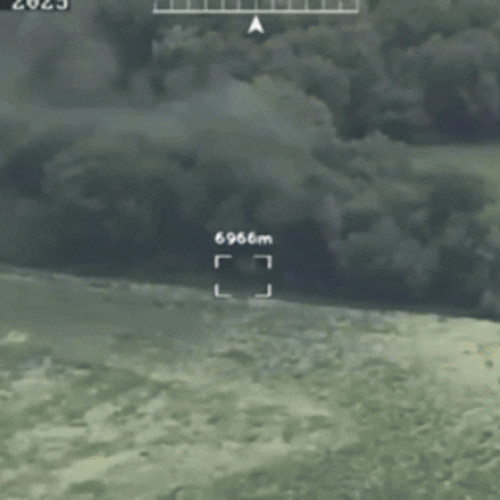 soldați ucraineni au distrus un lansator rusesc Grad cu ajutorul minei