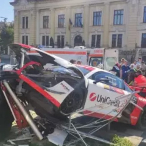 Fiul regretatului Mihai Leu implicat într-un accident pe circuit