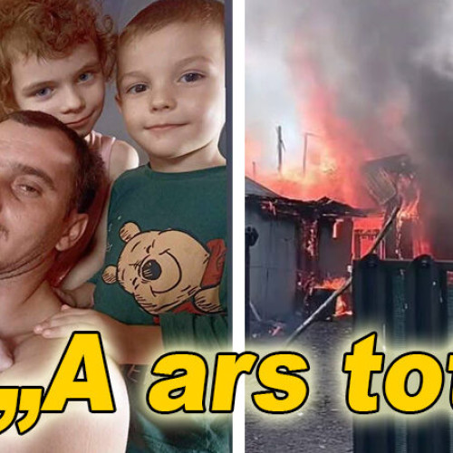 Familie din Caltuna, afectată de incendiu după un scurtcircuit și vânt puternic