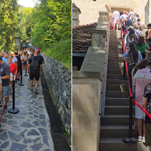 Tensiune mare în fața castelului Bran în acest weekend