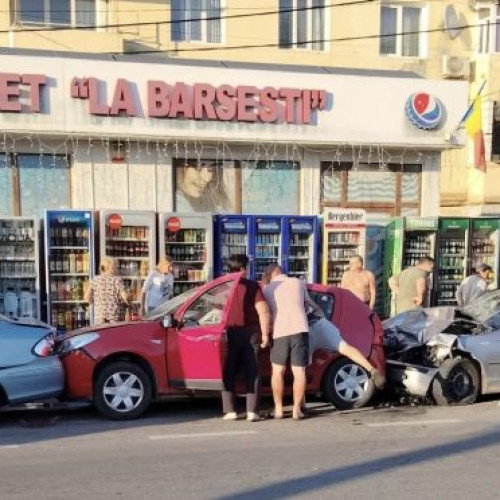 accident rutier în Târgu Jiu, în fața unui minimarket din cartierul Bârsești