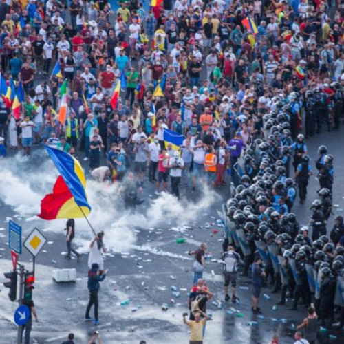 manifestatie pentru dreptate in urma evenimentelor din 10 august 2018 la București