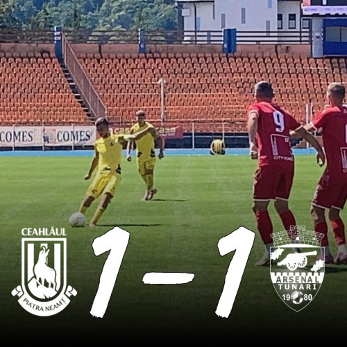 egal nedrept pentru csm ceahlăul în meciul cu cs tunari, debut în fața propriilor suporteri