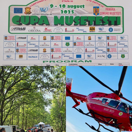 Accident grav la Campionatul Regional de Viteză în Coastă de la Mușetești