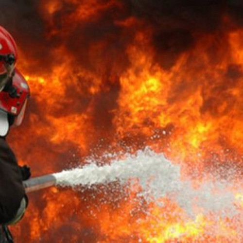 Incendiu de vegetație la Umbrești,localizarea situației de urgență