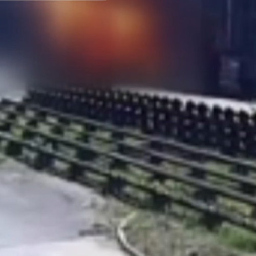 Avion ultra-ușor s-a prăbușit în Arad, imaginile surprinse de camerele de supraveghere