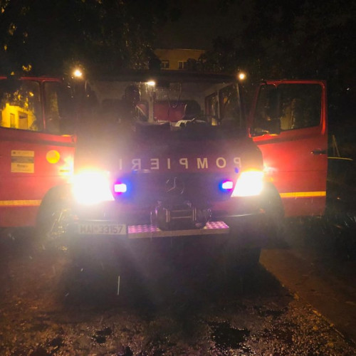 Incendiu la hala de depozitare din incinta fabricii de pui din Târgu Jiu