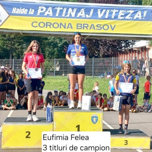 Cate sportive de la CS Petrolul Ploiesti au participat la campionatul national de patinaj viteza pe role si poliatlon