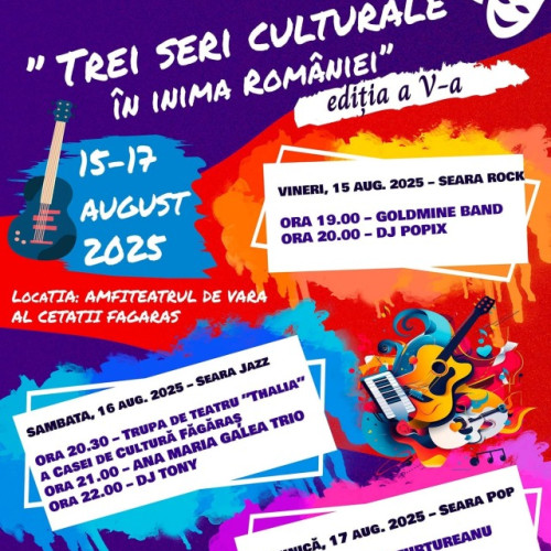 cea de-a cincea ediție a evenimentului "Trei seri culturale în inima României" la Făgăraș