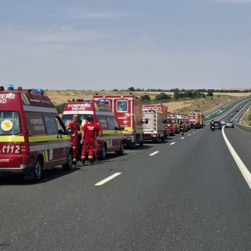 Accident grav pe autostrada A2 în zona km 80-88