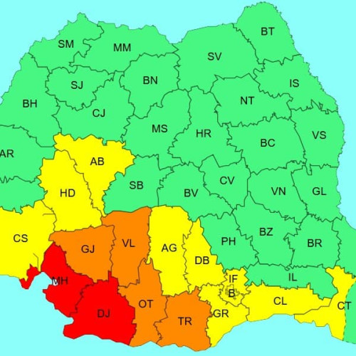 cod galben de caniculă în județul Alba: temperaturi de până la 37°C și nopți tropicale