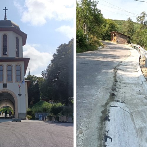 Lucrări de întreținere pe drumul judetean DJ 109T pentru siguranța pelerinilor la Nicula