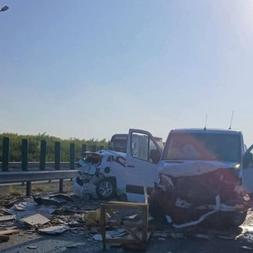 Accident pe autostrada A2 în apropierea localității Valcelele, judetul Călărași