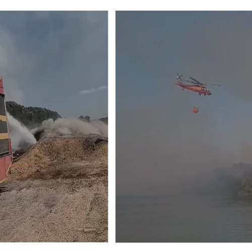 Incendiu de amploare în Delta Dunării: misiune dificilă din cauza terenului, temperaturilor și vegetației înalte