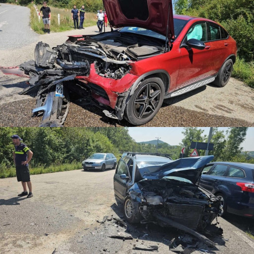 accident rutier violent pe drum judetean din banat