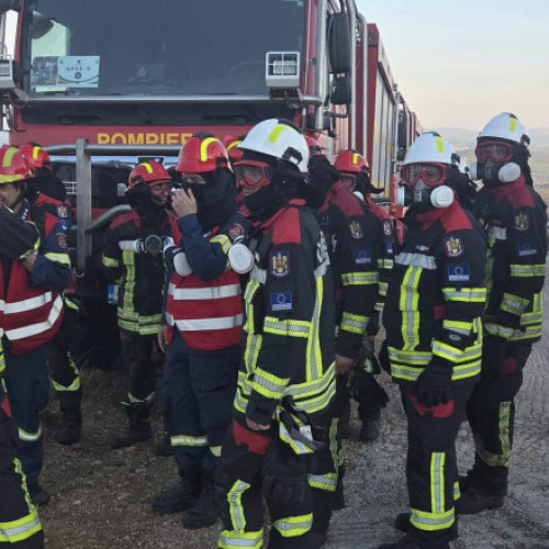 if incendiu de vegetație în Grecia. Pompierii români, sprijin în lupta cu focul din Anatoliki Attiki