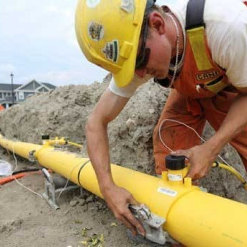 probei de presiune cu aer pe conducta de gaze naturale în zona Podului Caprioara de la Piatra-Neamț