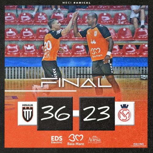 echipa de handbal CS Minaur a câștigat primul meci de pregătire al verii