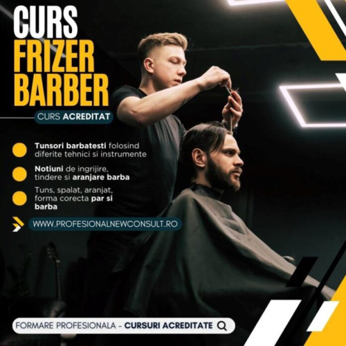 Ultime locuri disponibile pentru cursul de frizerie în Focșani