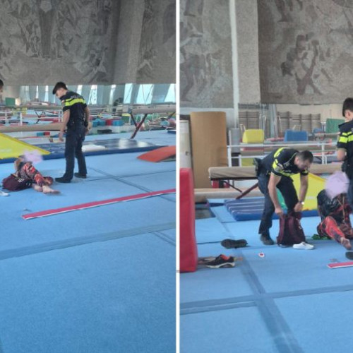 Sala de gimnastică &quot;Nadia Comaneci&quot; din Onești vandalizată de un bărbat fără adăpost