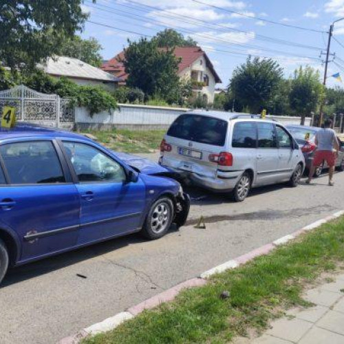 accident în darabani: o persoană rănită într-un carambol cu trei mașini