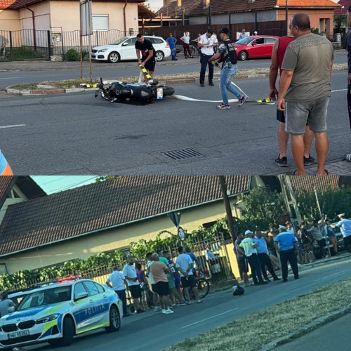 Accident rutier pe bulevardul Ecaterina Teodoroiu din Târgu Jiu