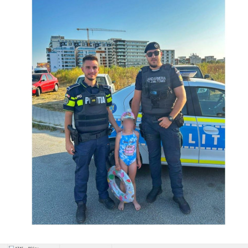 Copil pierdut pe plaja din Costinești, salvat după aproape o oră de căutări